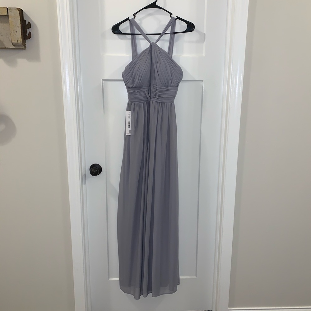 Azazie Fog Color Bridesmaid Dress